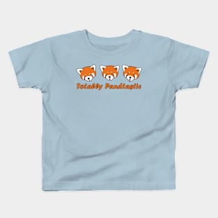 Red Panda Totally Pandtastic Cute Mischievous Trio Kids T-Shirt